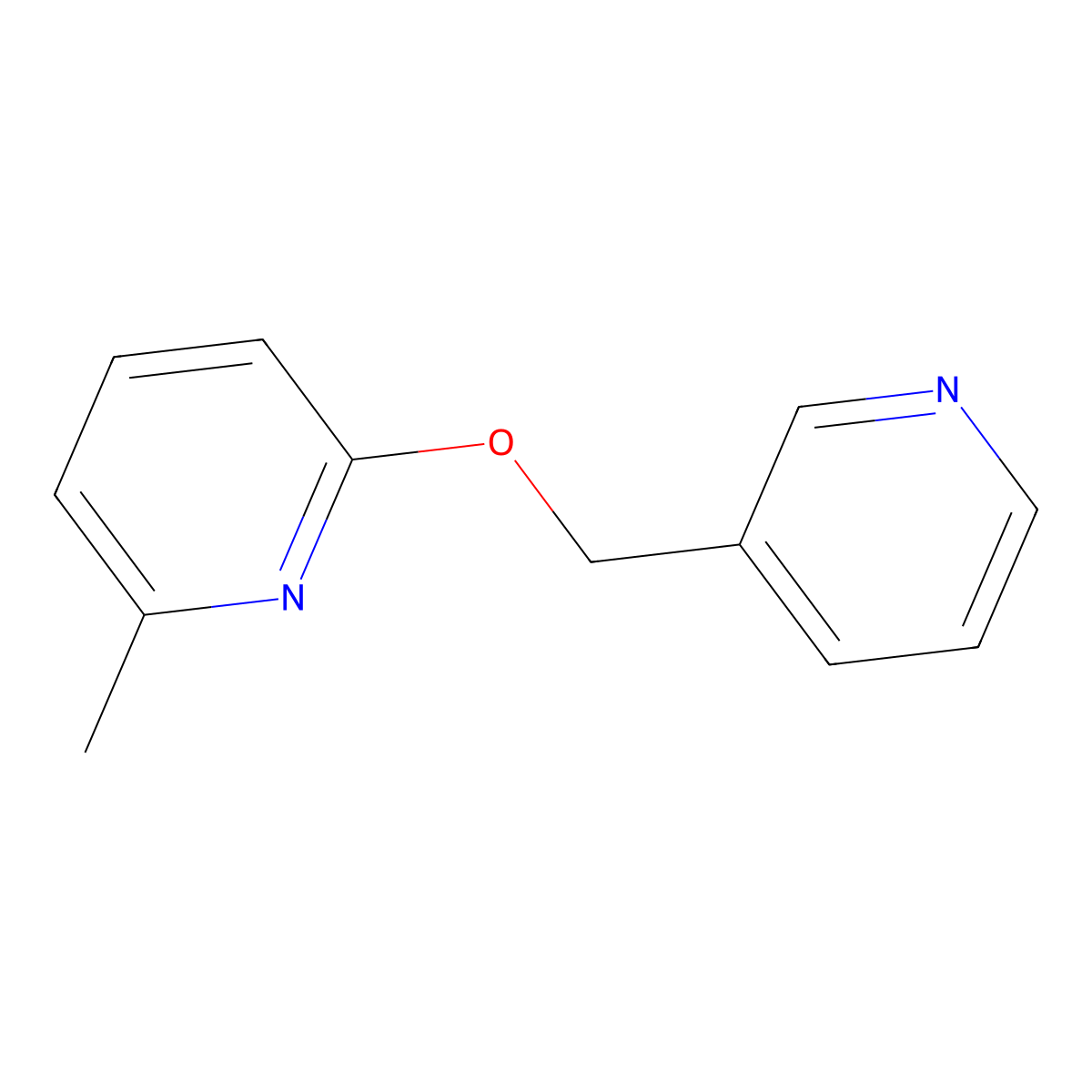 2-Methyl-6-[(pyridin-3-yl)methoxy]pyridine molecular structure, CAS 2202328-43-4