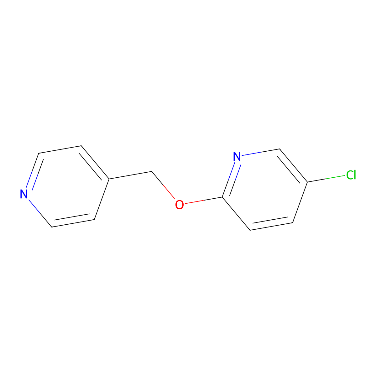 5-Chloro-2-[(pyridin-4-yl)methoxy]pyridine molecular structure, CAS 2202378-74-1