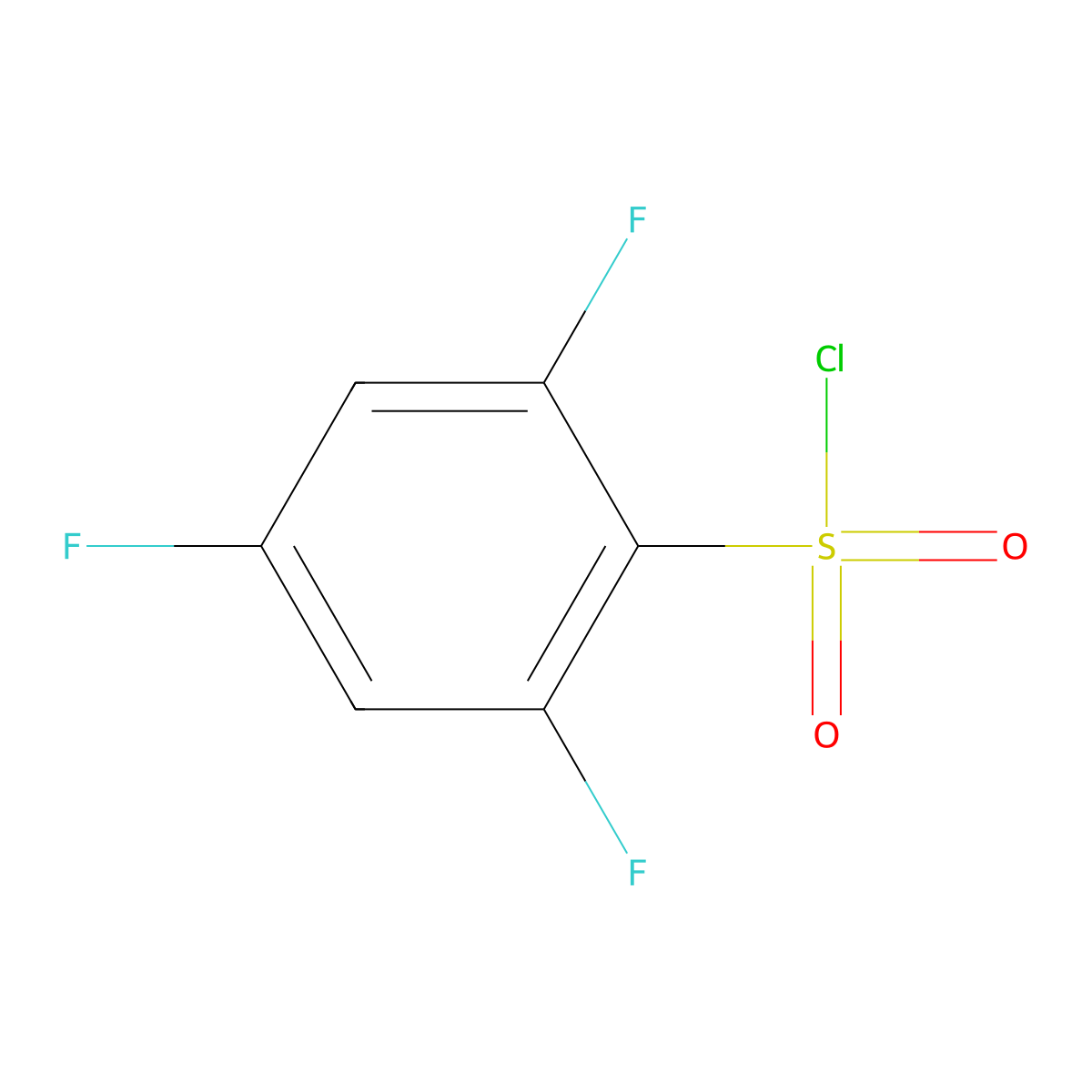 2,4,6-Trifluorobenzenesulfonyl chloride molecular structure, CAS 220239-64-5