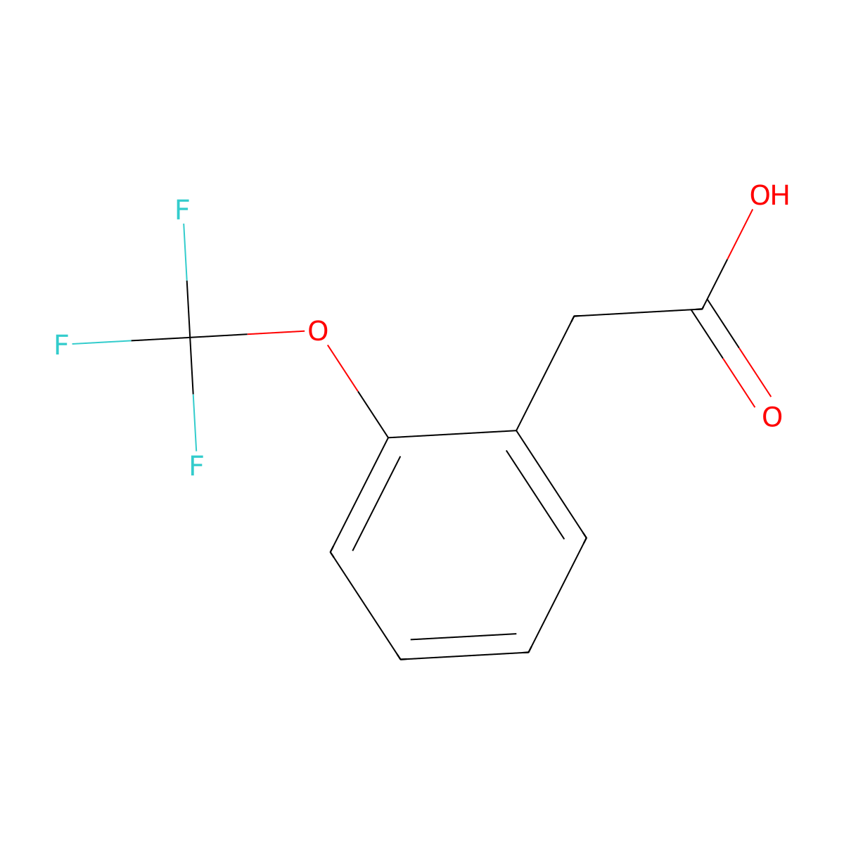 2-[2-(Trifluoromethoxy)phenyl]acetic acid molecular structure, CAS 220239-67-8