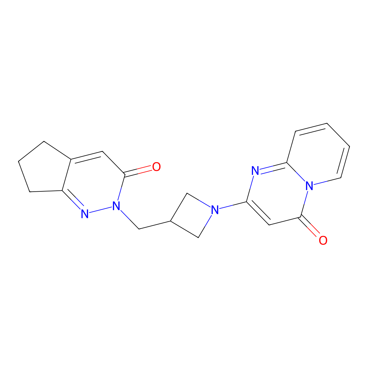 2-[3-({3-oxo-2H,3H,5H,6H,7H-cyclopenta[c]pyridazin-2-yl}methyl)azetidin-1-yl]-4H-pyrido[1,2-a]pyrimidin-4-one molecular structure, CAS 2202430-25-7