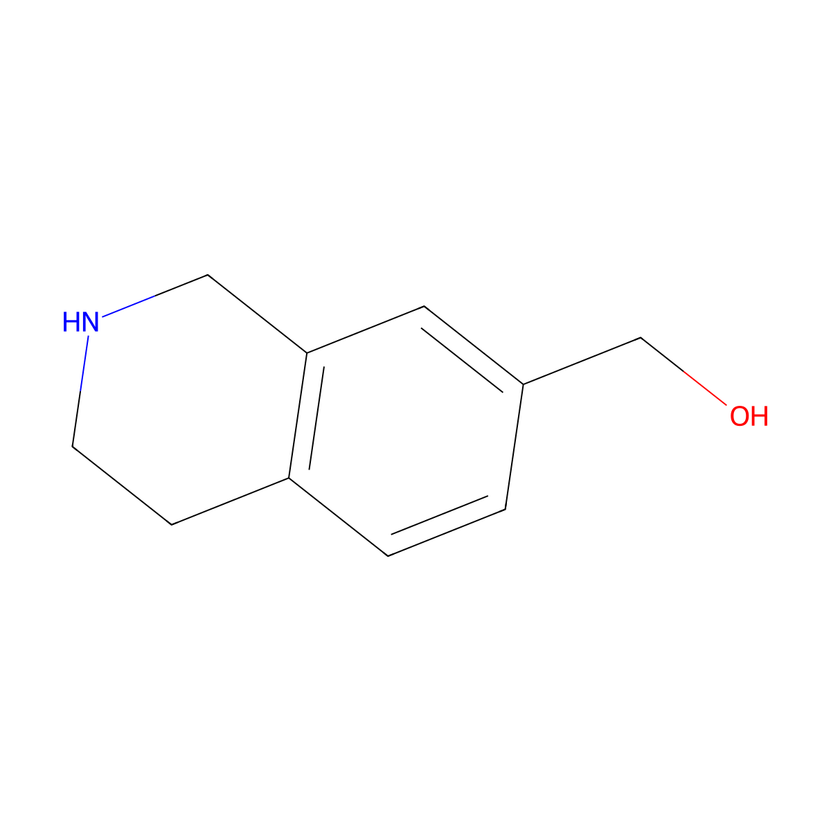 (1,2,3,4-Tetrahydroisoquinolin-7-yl)methanol molecular structure, CAS 220247-51-8