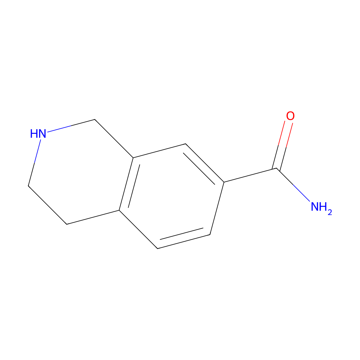 1,2,3,4-Tetrahydroisoquinoline-7-carboxamide molecular structure, CAS 220247-53-0
