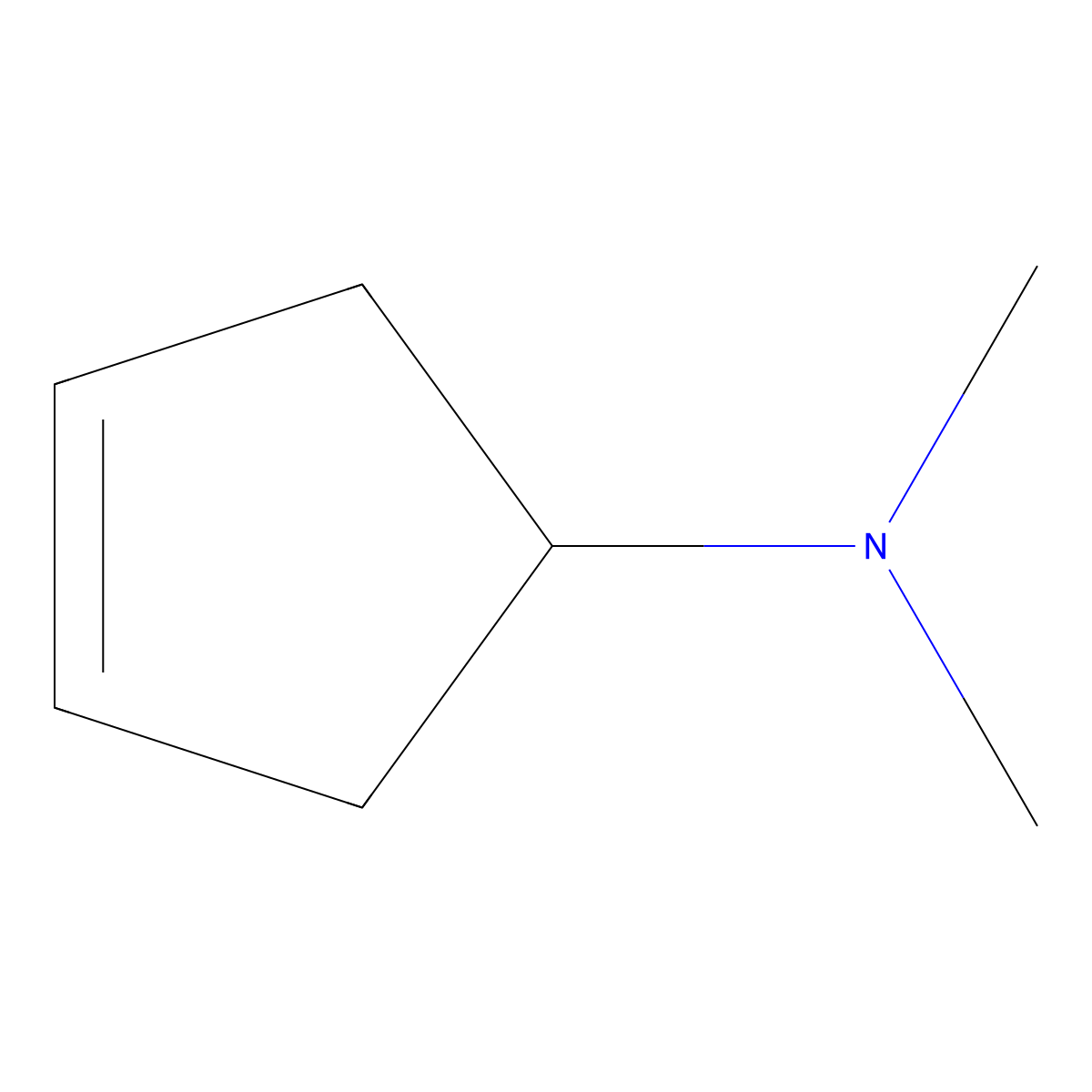 N,n-dimethyl-3-cyclopenten-1-amine molecular structure, CAS 220247-88-1