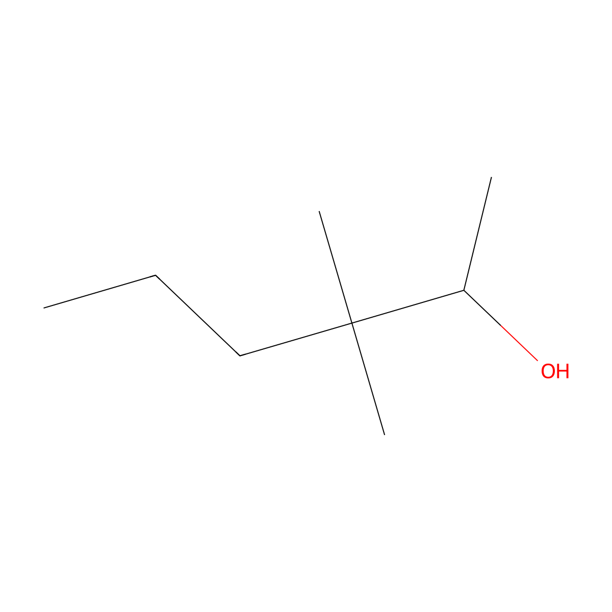 3,3-Dimethylhexan-2-ol molecular structure, CAS 22025-20-3