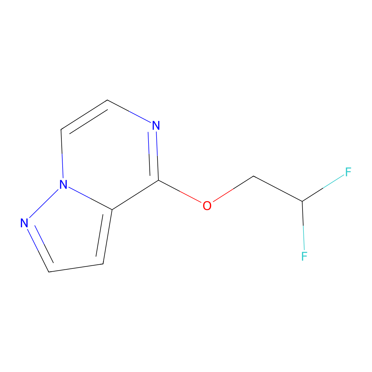 4-(2,2-Difluoroethoxy)pyrazolo[1,5-a]pyrazine molecular structure, CAS 2202505-88-0