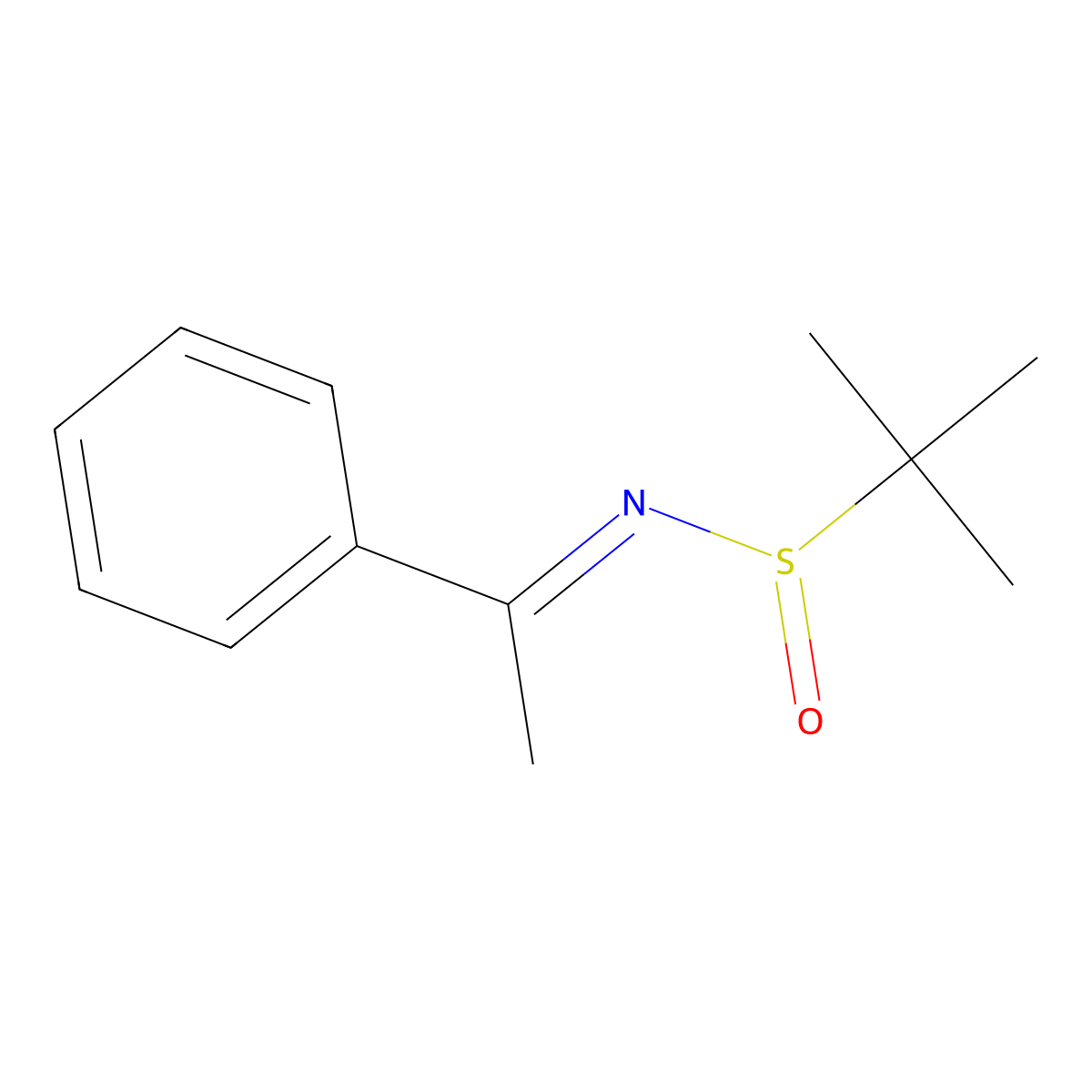 (R)-2-methyl-N-(1-phenylethylidene)propane-2-sulfinamide molecular structure, CAS 220263-59-2