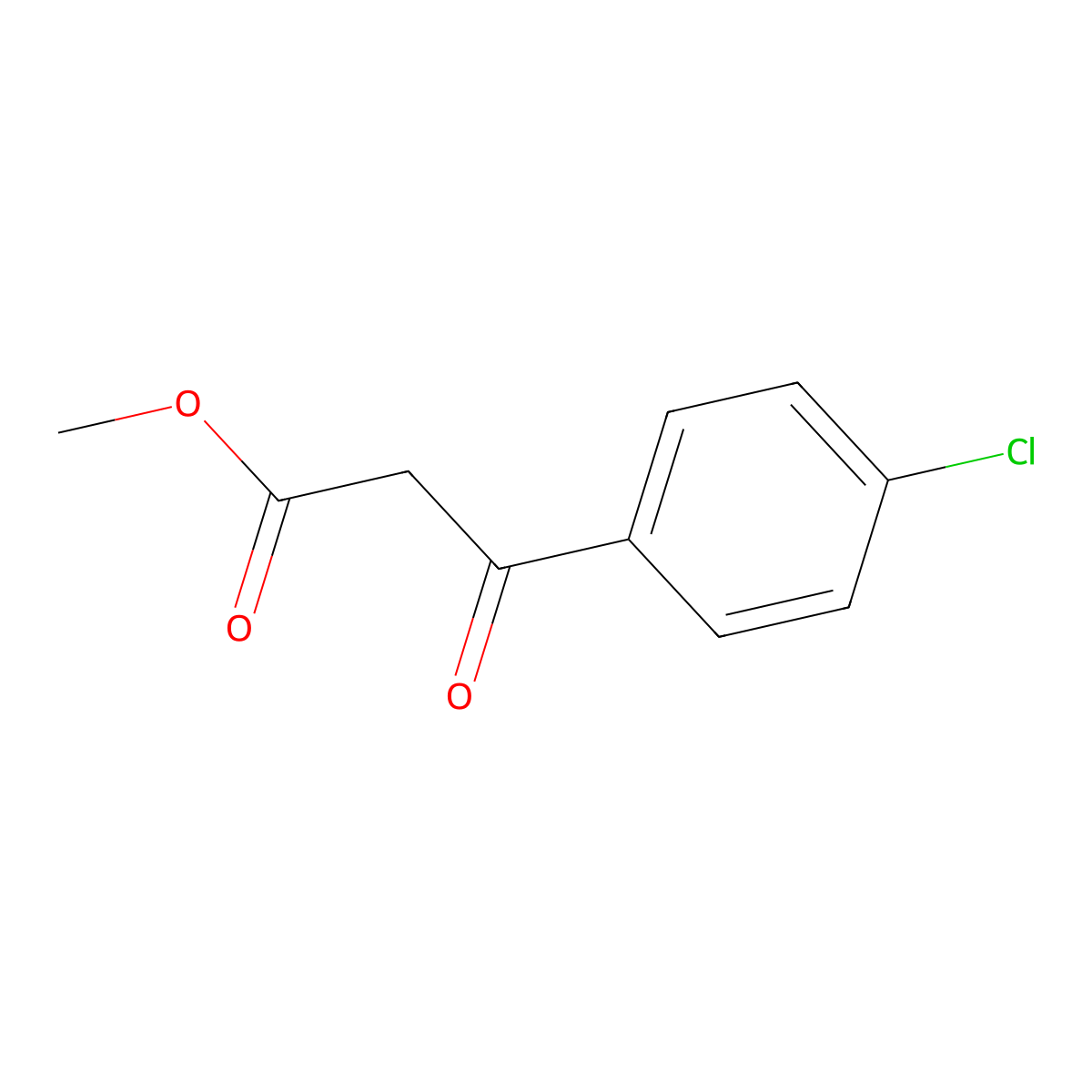 Methyl (4-chlorobenzoyl)acetate molecular structure, CAS 22027-53-8