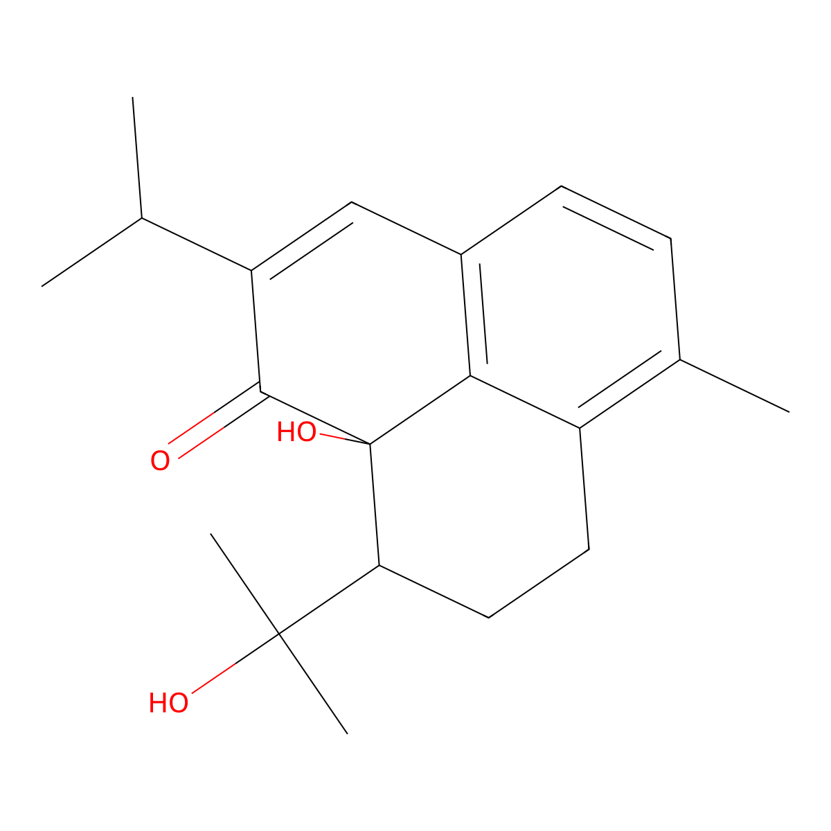 (9aR)-9a-hydroxy-9-(2-hydroxypropan-2-yl)-6-methyl-2-propan-2-yl-8,9-dihydro-7H-phenalen-1-one molecular structure, CAS 2202760-88-9