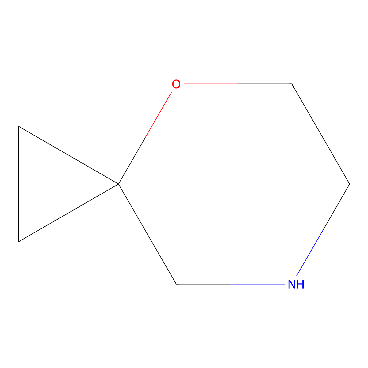 4-Oxa-7-azaspiro(2.5)octane molecular structure, CAS 220291-92-9