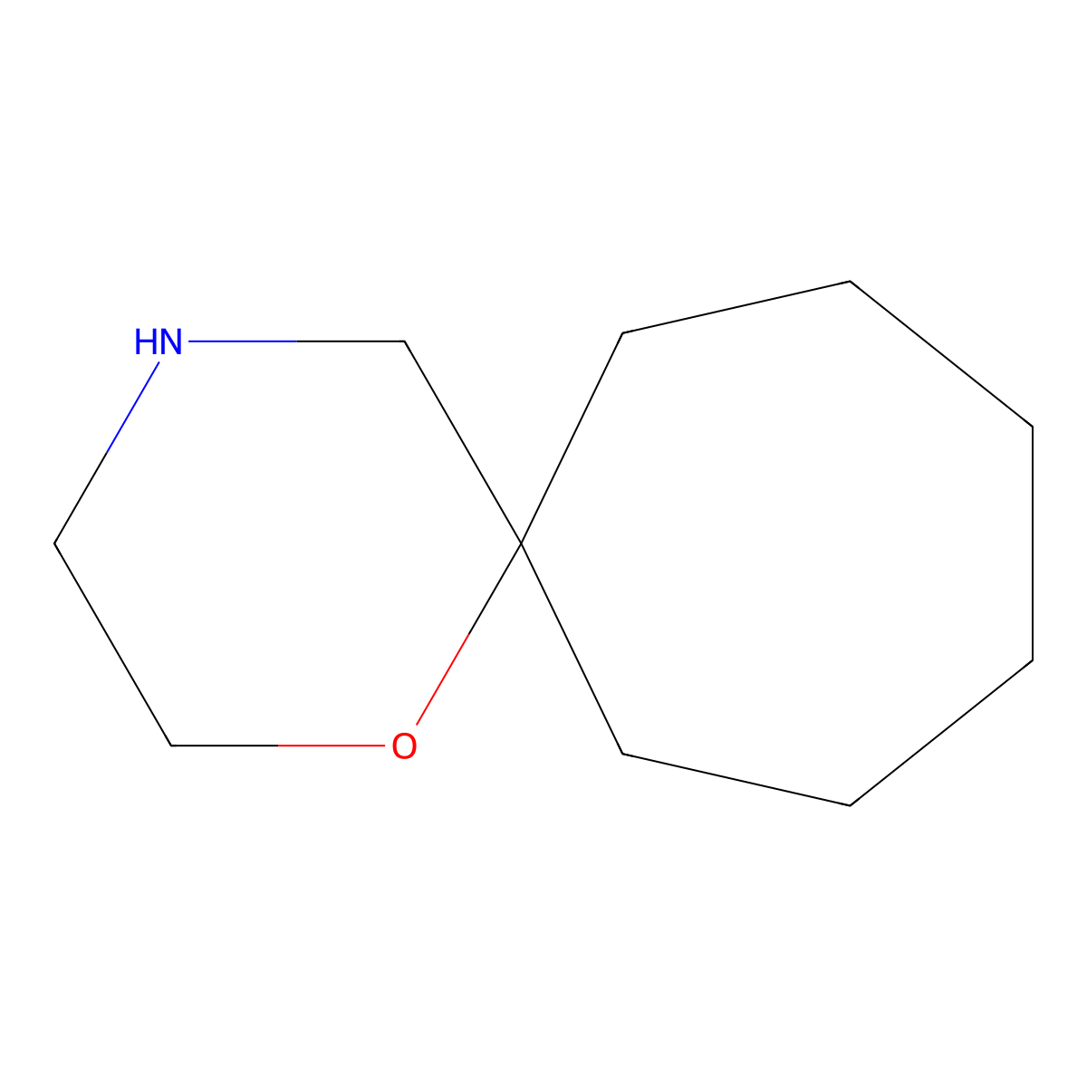 1-Oxa-4-azaspiro[5.6]dodecane molecular structure, CAS 220291-94-1