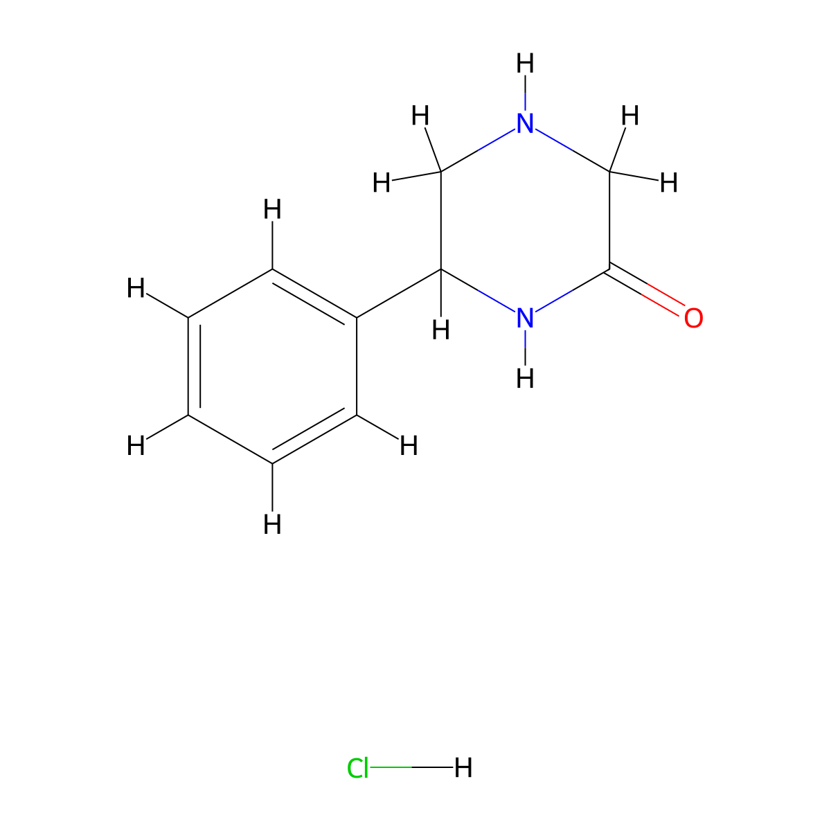 6-Phenylpiperazin-2-one hydrochloride molecular structure, CAS 2203017-74-5