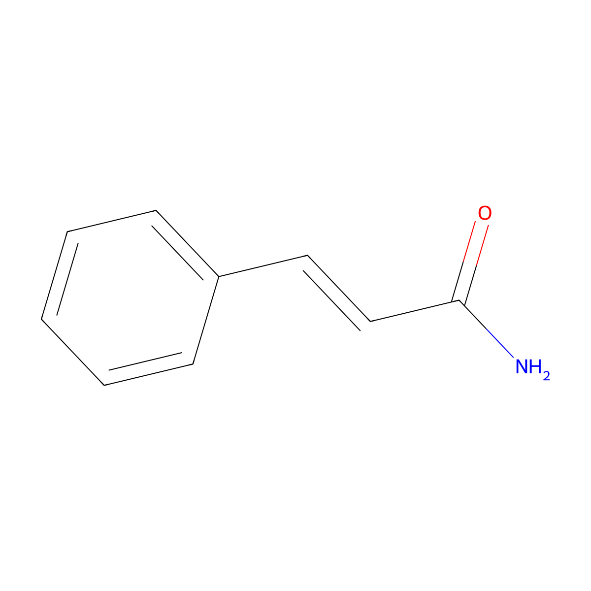 trans-Cinnamamide molecular structure, CAS 22031-64-7