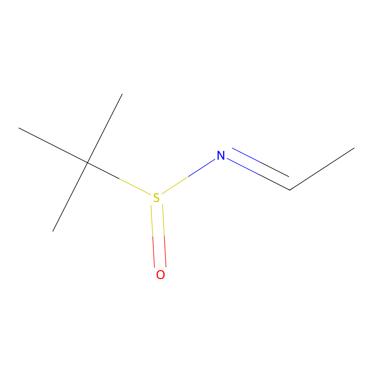 (R)-N-((1E)-ethylidene)-2-methylpropane-2-sulfinamide molecular structure, CAS 220315-18-4