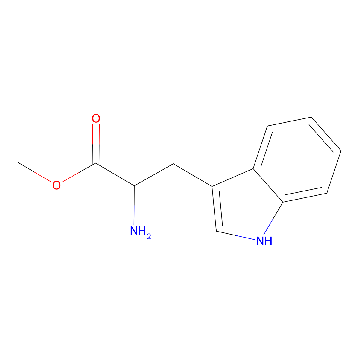 Methyl D-Tryptophanate molecular structure, CAS 22032-65-1