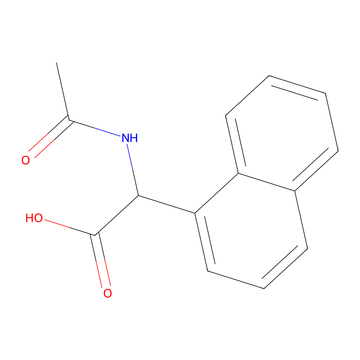 (Acetylamino)(1-naphthyl)acetic acid molecular structure, CAS 220321-08-4