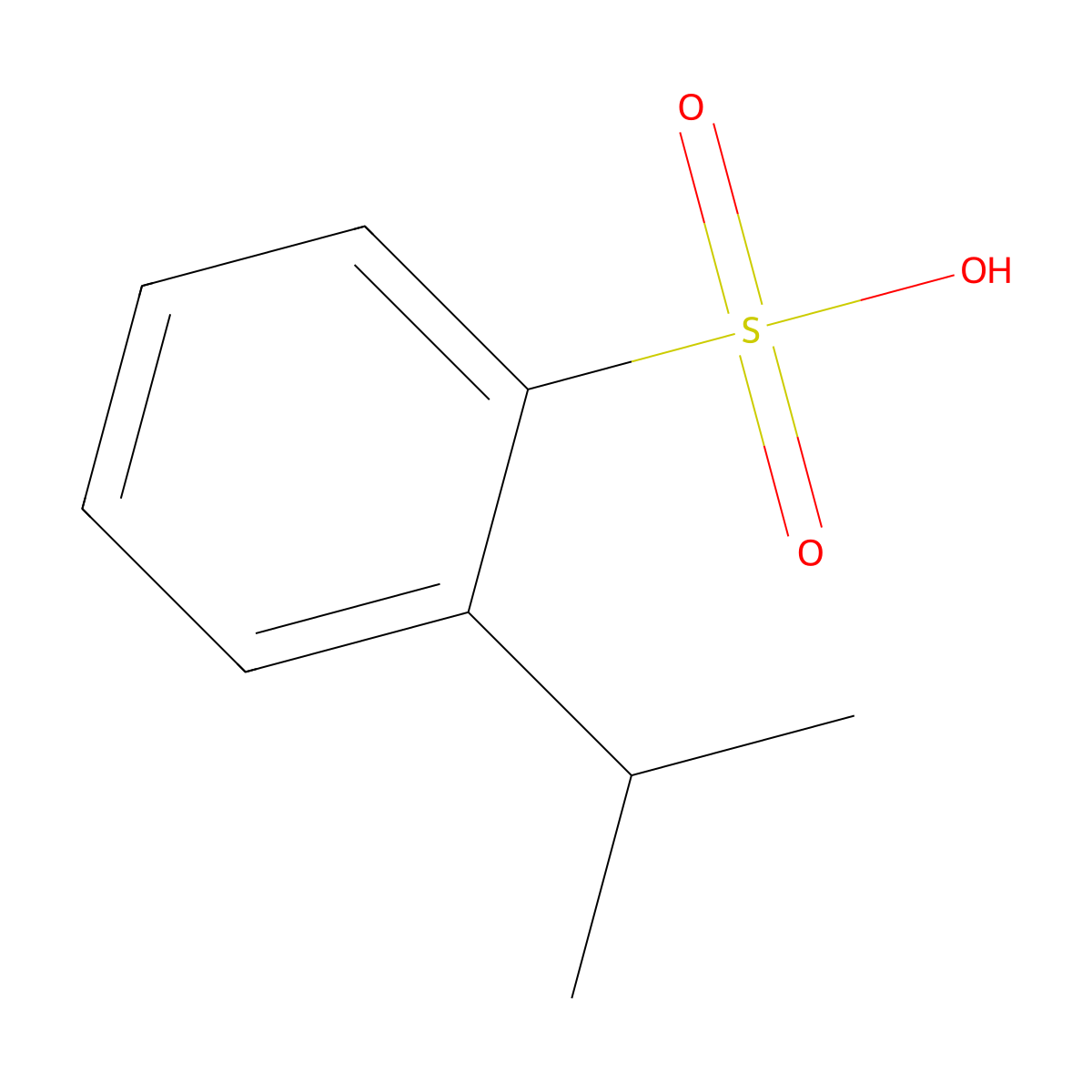 o-Cumenesulfonic acid molecular structure, CAS 22033-07-4