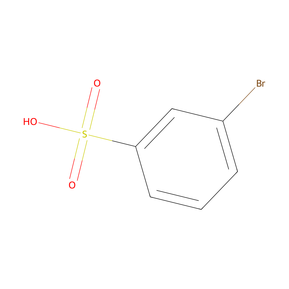 3-Bromobenzene-1-sulfonic acid molecular structure, CAS 22033-09-6
