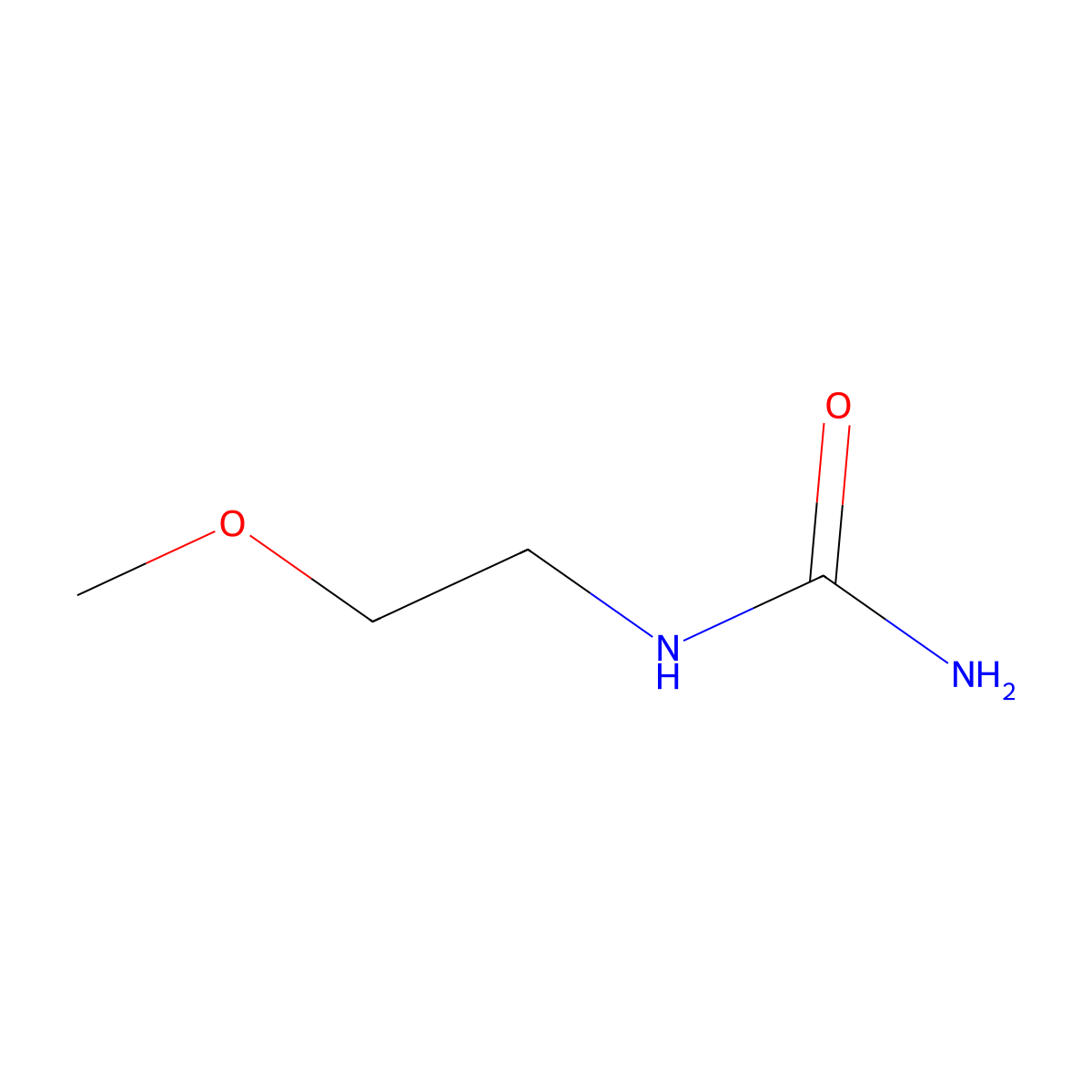 (2-Methoxyethyl)urea molecular structure, CAS 22033-10-9