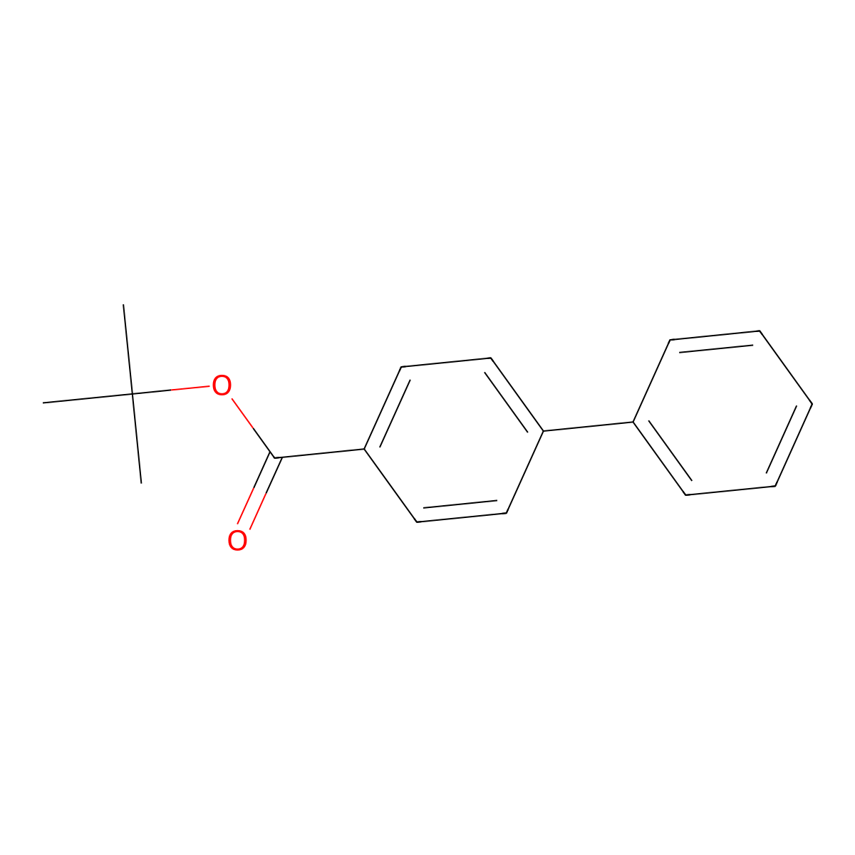 Tert-butyl 4-phenylbenzoate molecular structure, CAS 220333-86-8