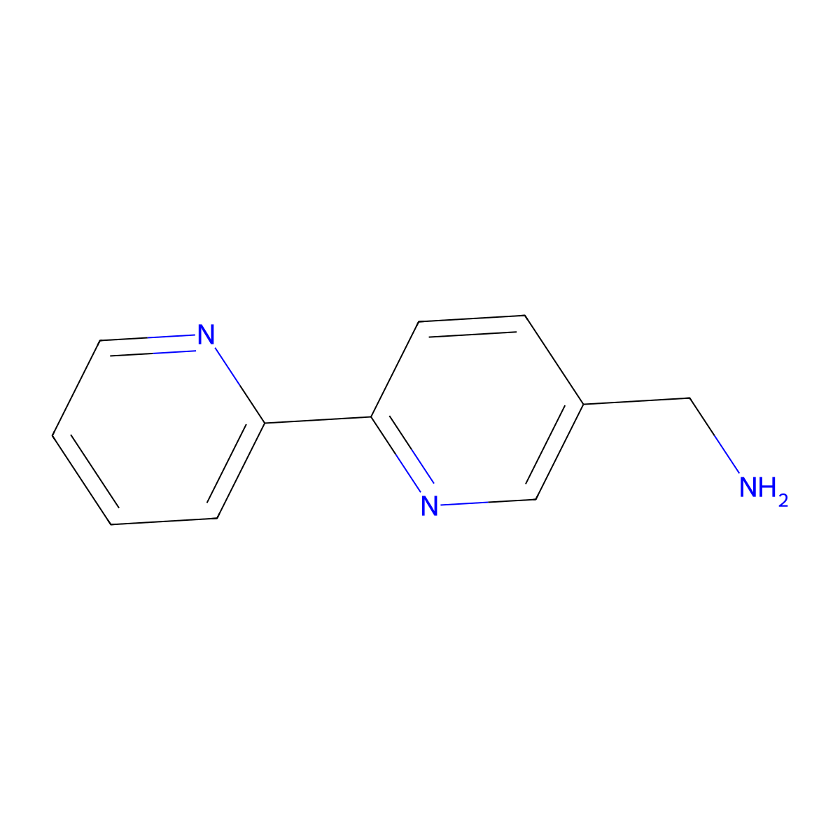 [2,2'-Bipyridin]-5-ylmethanamine molecular structure, CAS 220339-96-8