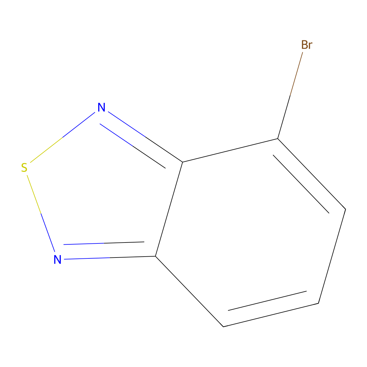 4-Bromo-2,1,3-benzothiadiazole molecular structure, CAS 22034-13-5