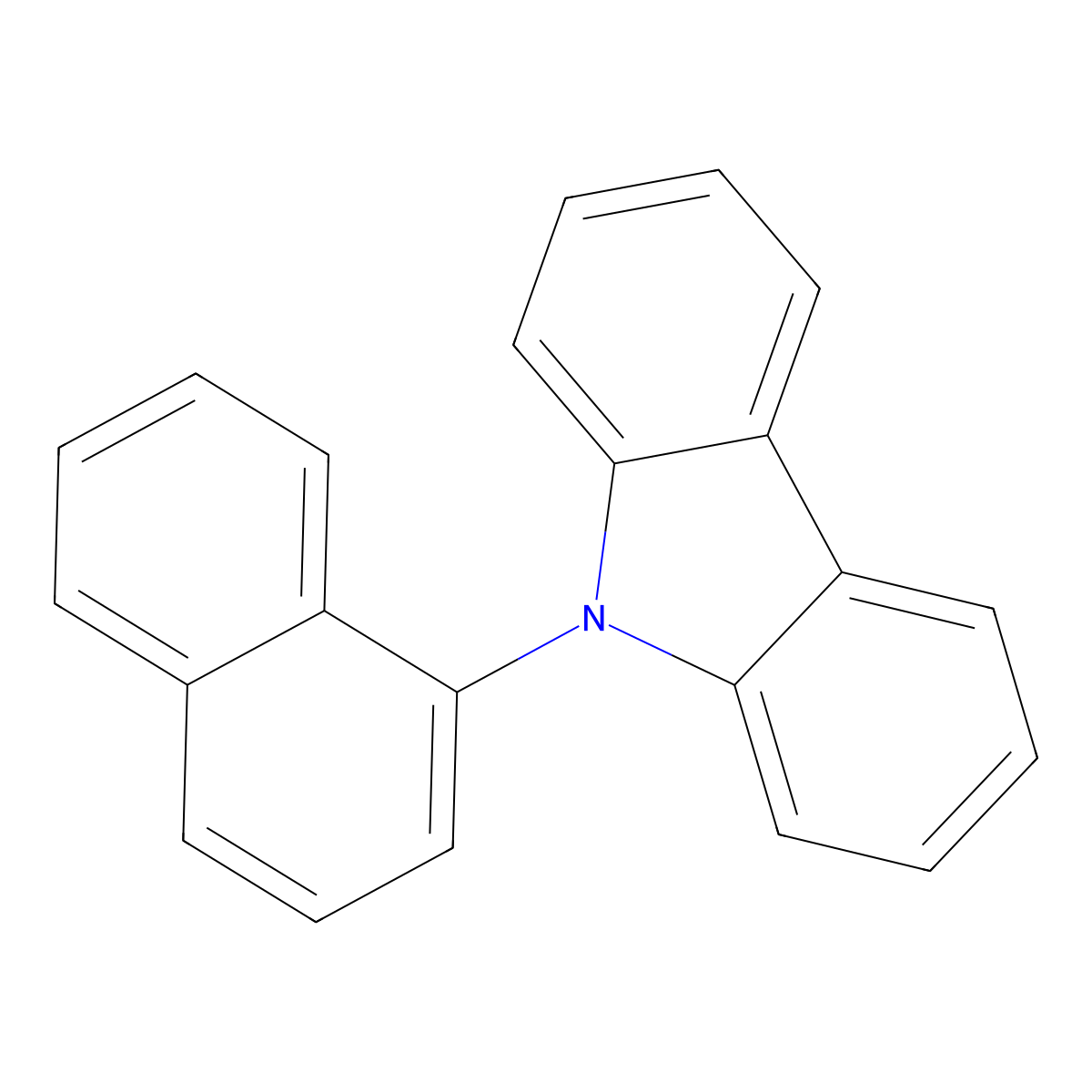 9-(1-Naphthyl)carbazole molecular structure, CAS 22034-43-1