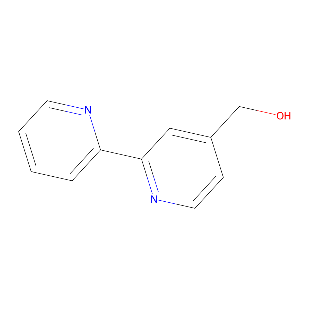 [2,2'-Bipyridin]-4-ylmethanol molecular structure, CAS 220340-37-4