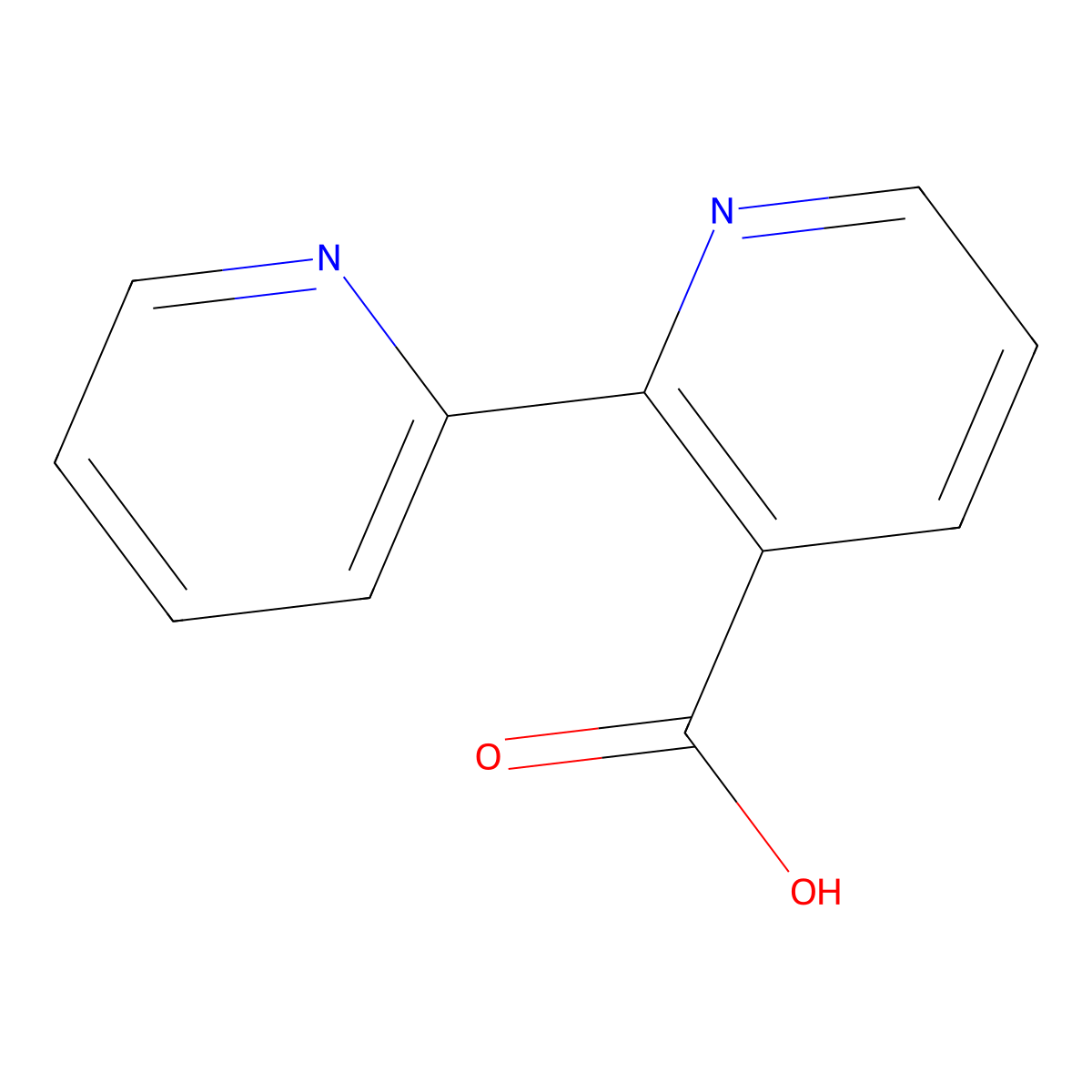[2,2'-Bipyridine]-3-carboxylic acid molecular structure, CAS 220340-46-5