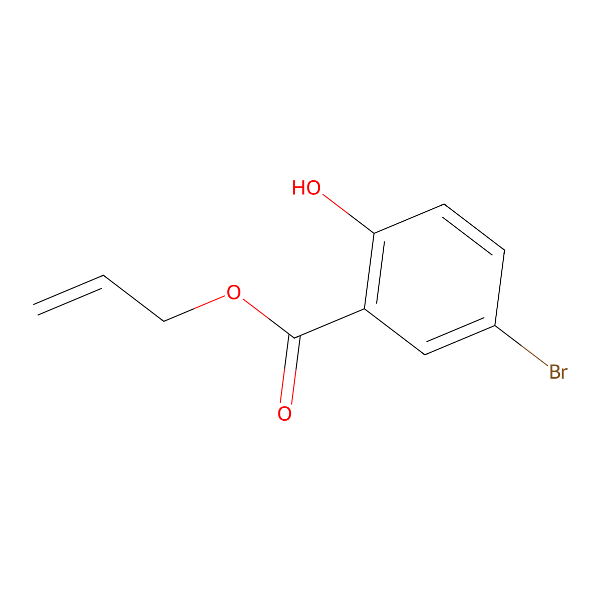 Allyl 5-bromo-2-hydroxybenzoate molecular structure, CAS 220340-67-0