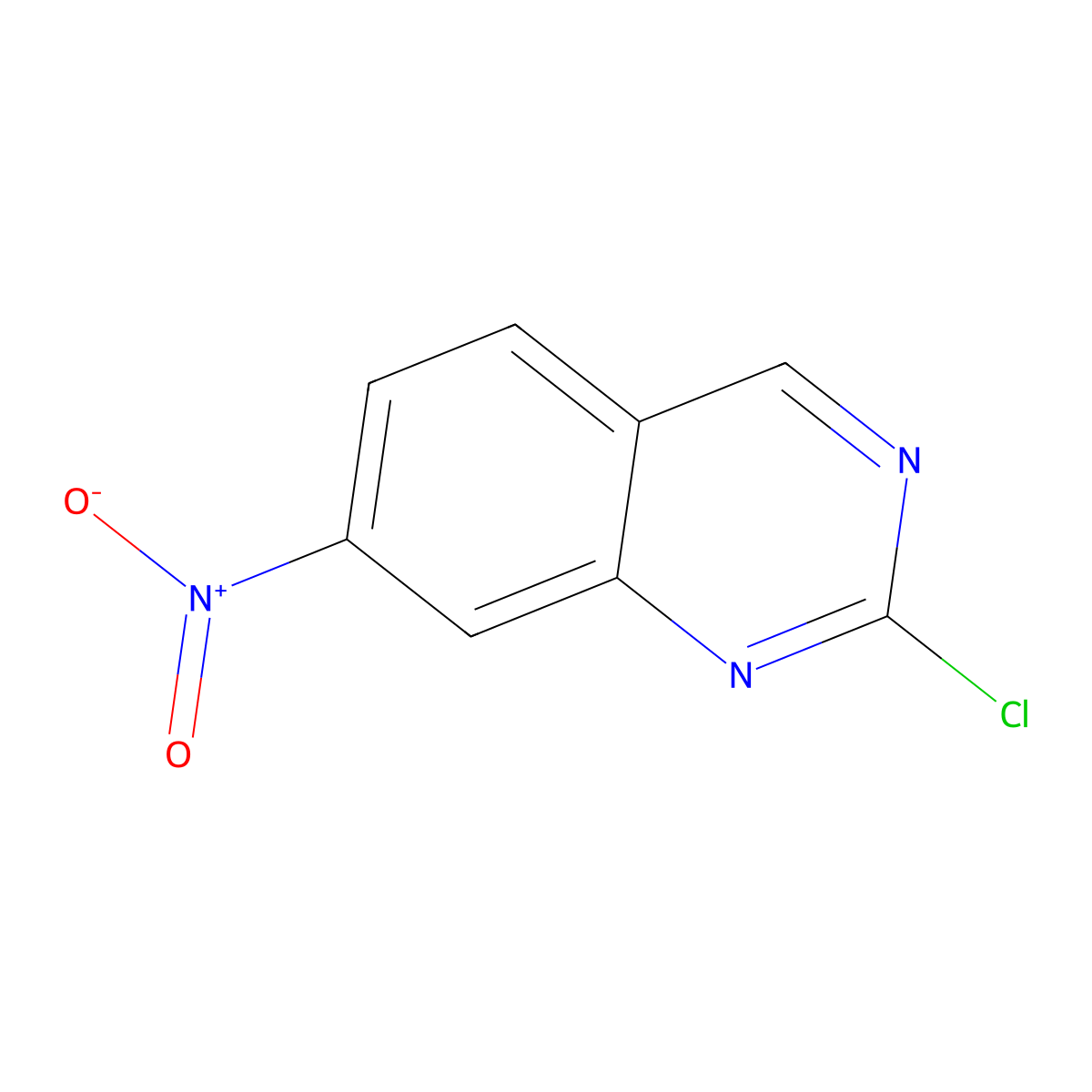 2-Chloro-7-nitroquinazoline molecular structure, CAS 2203445-31-0