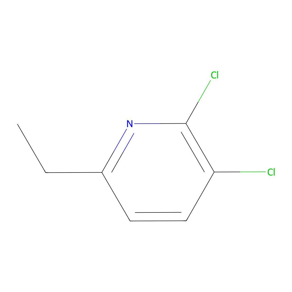 2,3-Dichloro-6-ethylpyridine molecular structure, CAS 2203487-12-9