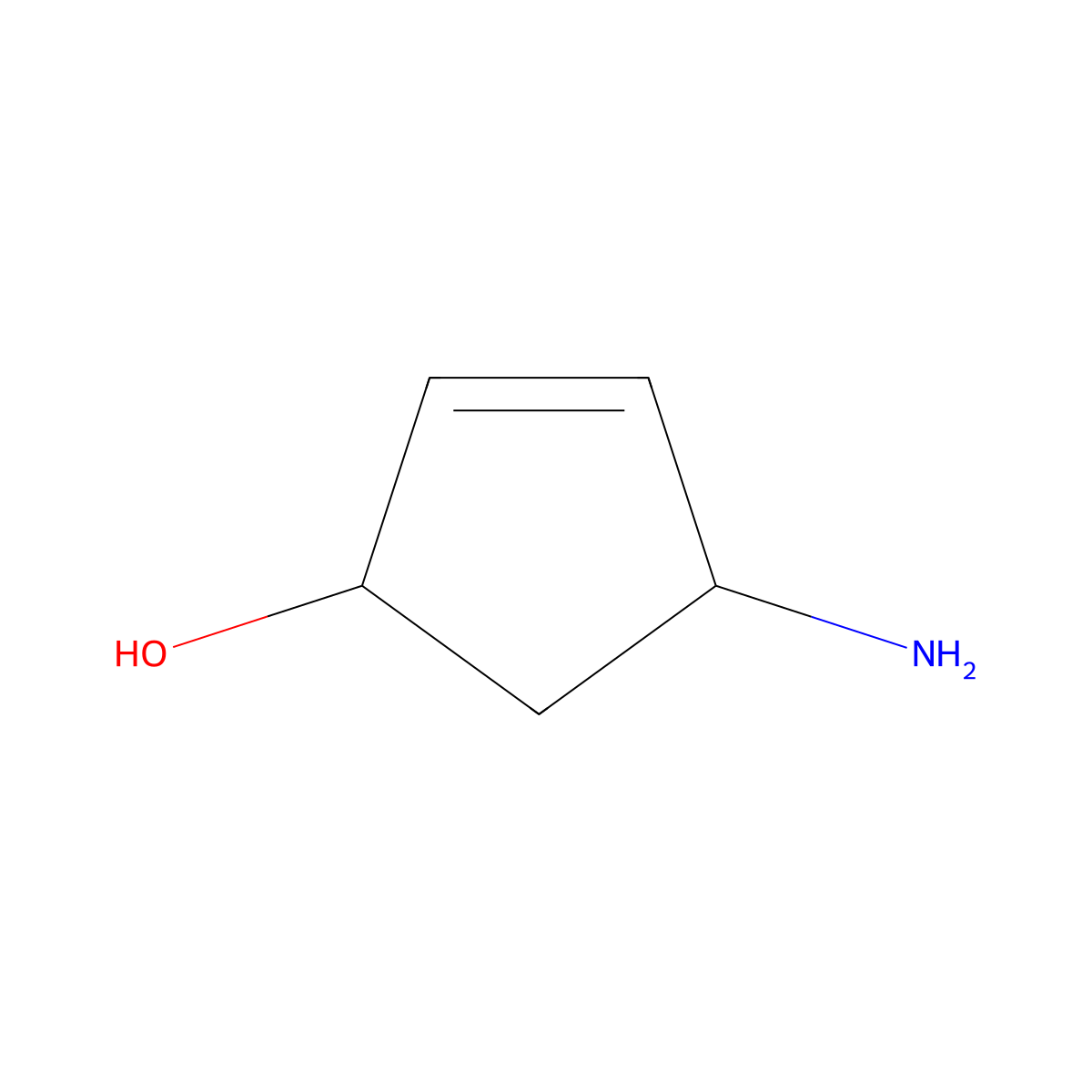 4-Aminocyclopent-2-en-1-ol molecular structure, CAS 220354-28-9