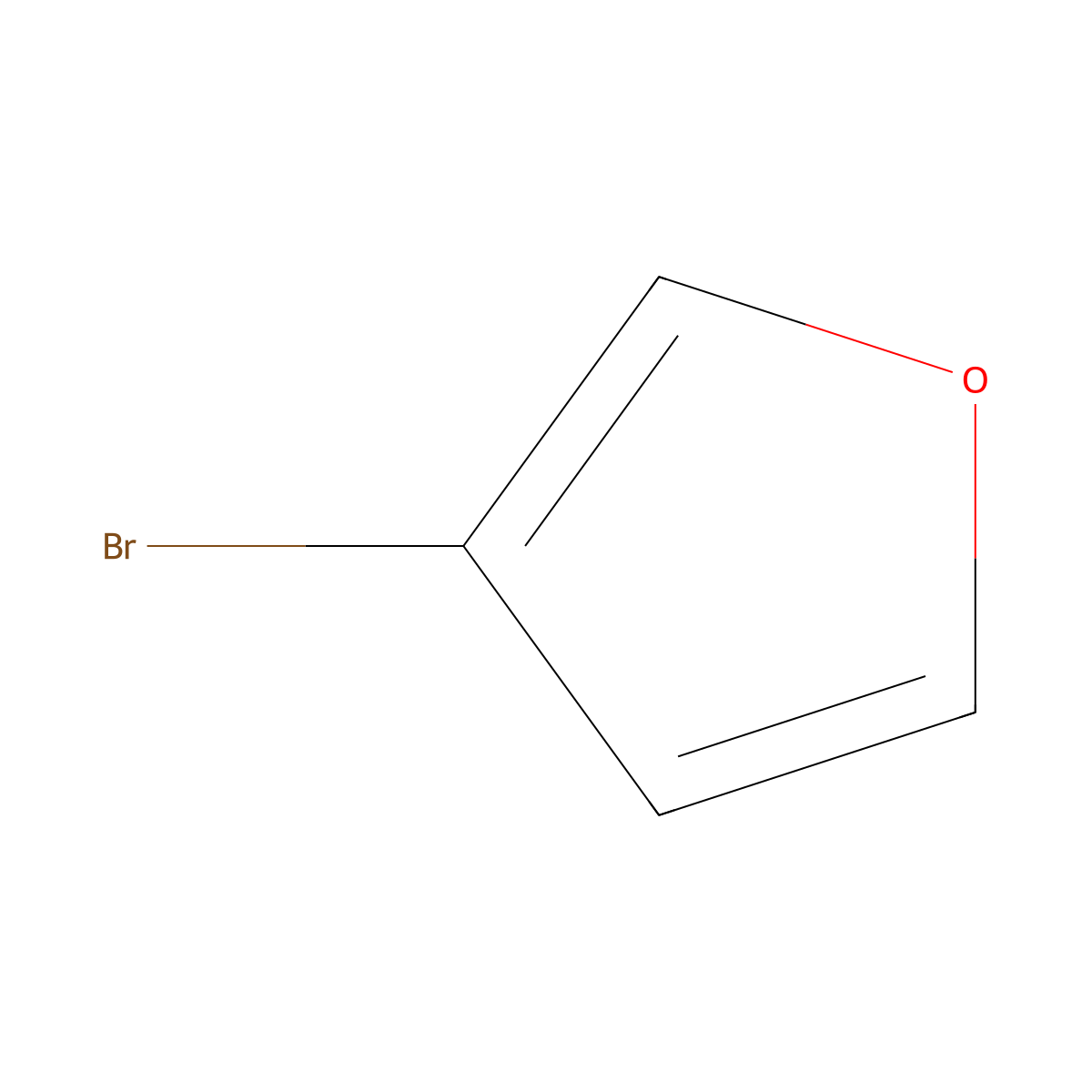 3-Bromofuran molecular structure, CAS 22037-28-1
