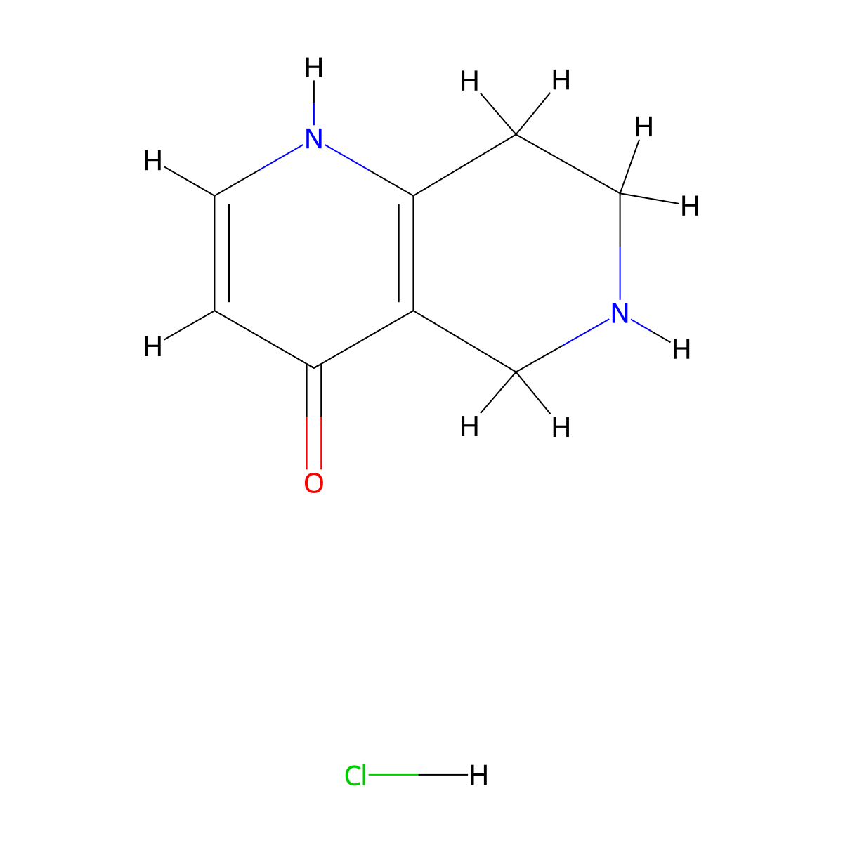5,6,7,8-Tetrahydro[1,6]naphthyridin-4-ol hydrochloride molecular structure, CAS 2203717-10-4