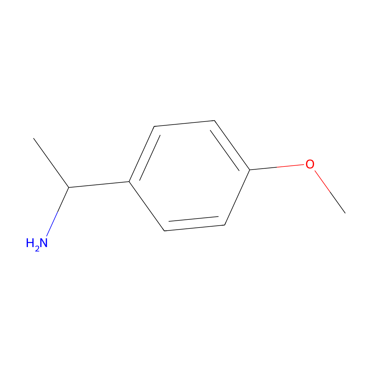 (R)-1-(4-Methoxyphenyl)ethylamine molecular structure, CAS 22038-86-4