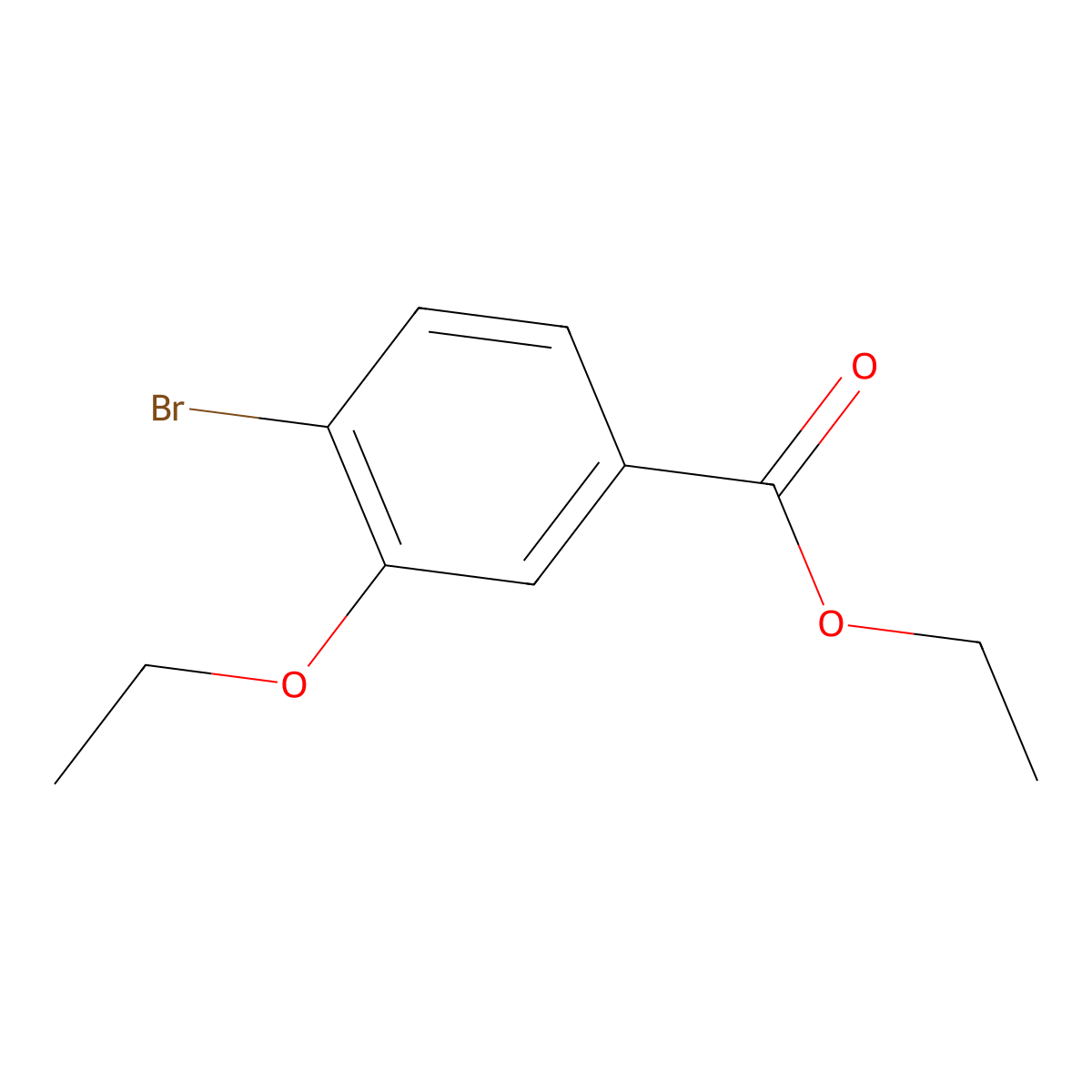 Ethyl 4-bromo-3-ethoxybenzoate molecular structure, CAS 220380-11-0