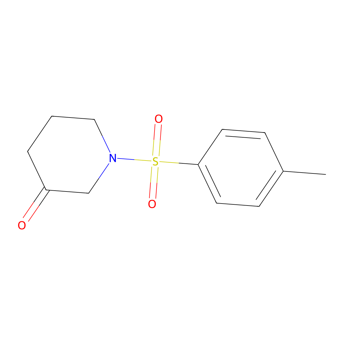 1-(4-Methylbenzenesulfonyl)piperidin-3-one molecular structure, CAS 220384-55-4