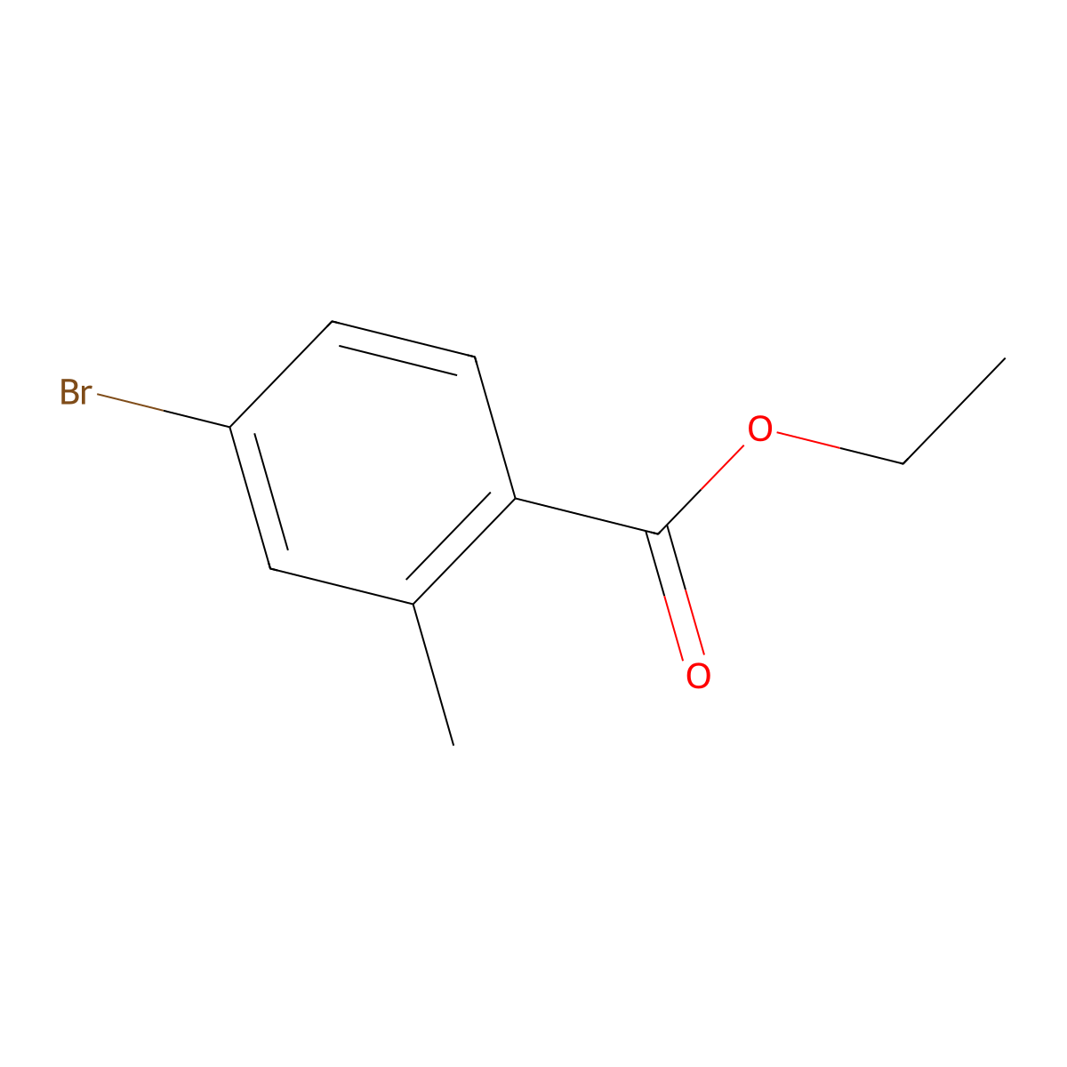Ethyl 4-bromo-2-methylbenzoate molecular structure, CAS 220389-34-4