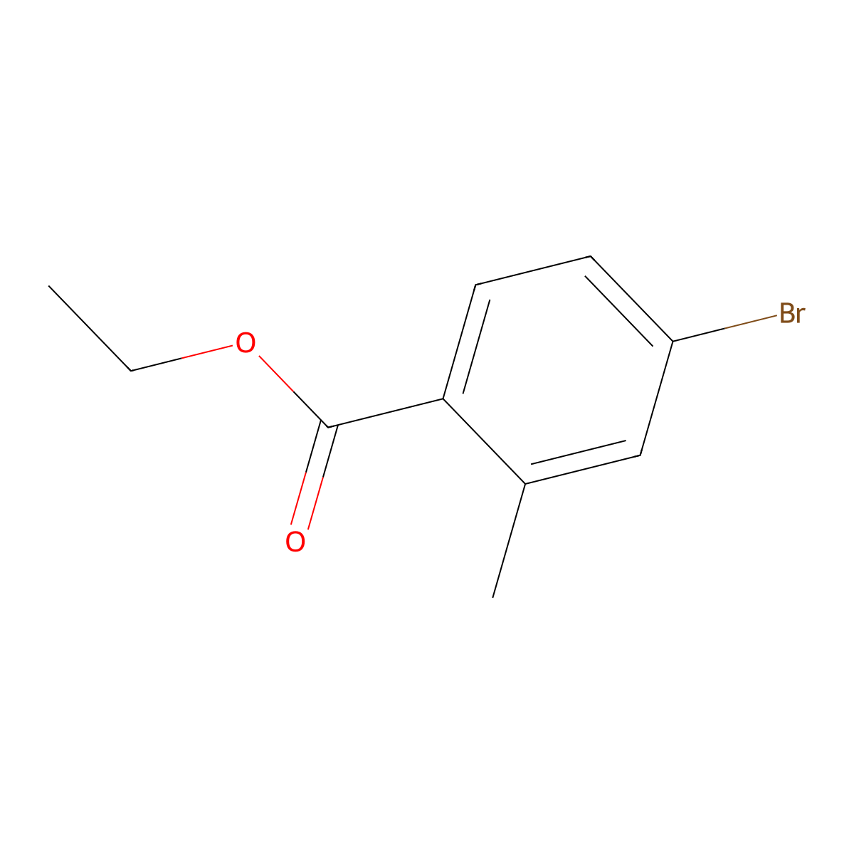 Ethyl 4-bromo-2-methylbenzoate molecular structure, CAS 220389-34-4