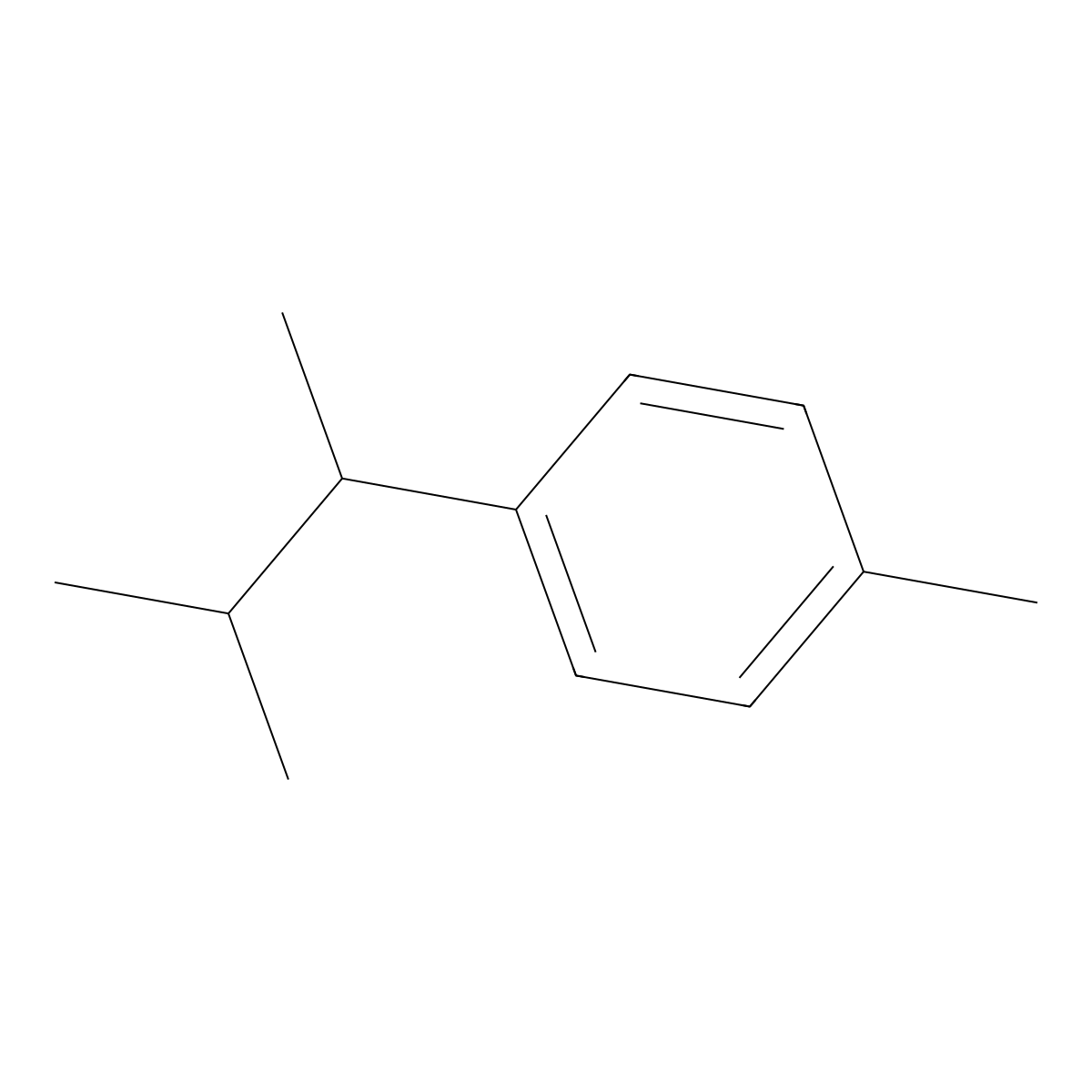 1-Methyl-4-(3-methylbutan-2-yl)benzene molecular structure, CAS 22040-31-9