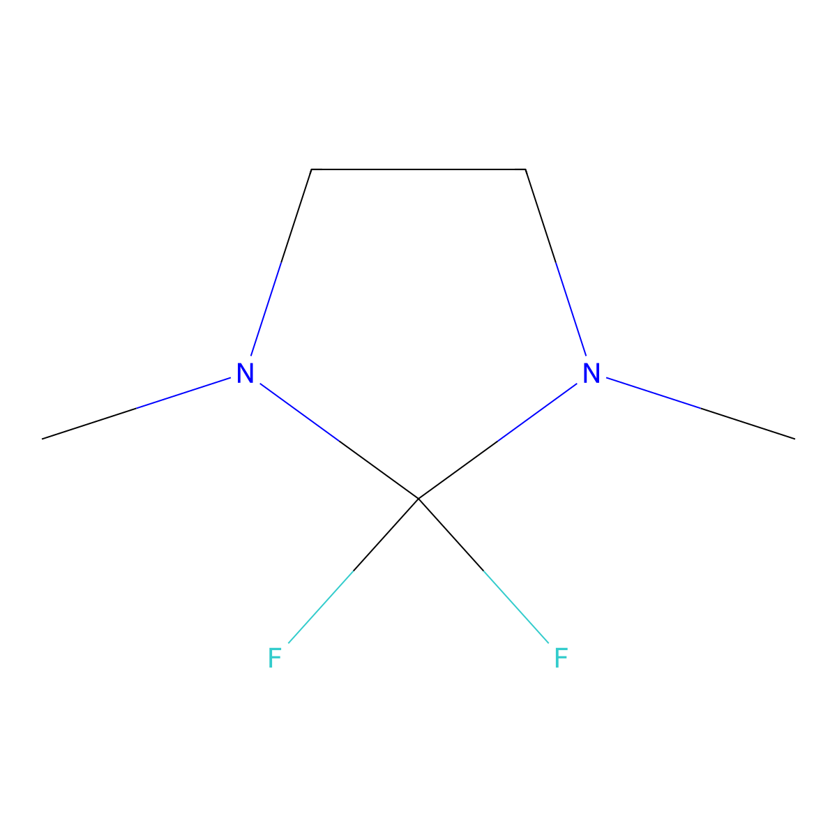 2,2-Difluoro-1,3-dimethylimidazolidine molecular structure, CAS 220405-40-3