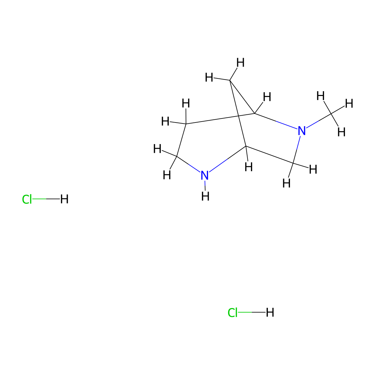 6-Methyl-2,6-diazabicyclo[3.2.1]octane dihydrochloride molecular structure, CAS 2204053-85-8