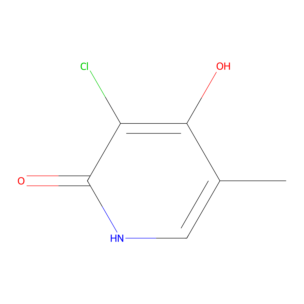 3-Chloro-4-hydroxy-5-methyl-1,2-dihydropyridin-2-one molecular structure, CAS 2204085-69-6