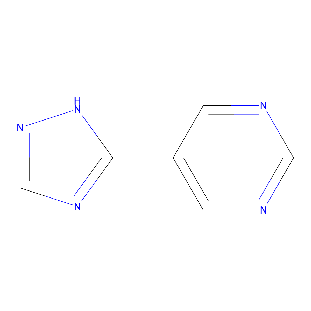 5-(4H-1,2,4-triazol-3-yl)pyrimidine molecular structure, CAS 2204187-48-2