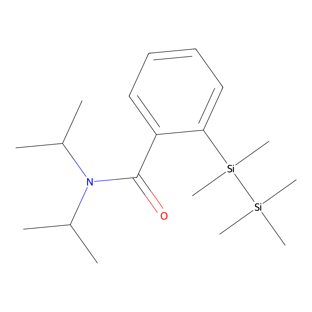 N,N-Diisopropyl-2-(1,1,2,2,2-pentamethyldisilanyl)benzamide molecular structure, CAS 2204263-18-1