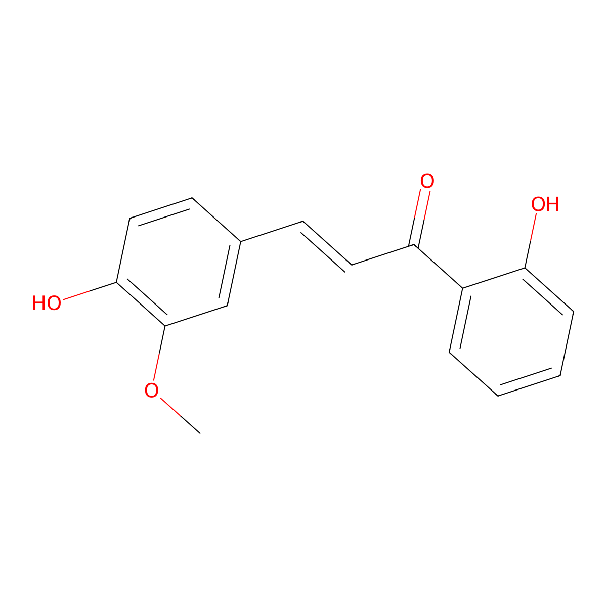 4,2'-Dihydroxy-3-methoxychalcone molecular structure, CAS 220430-82-0