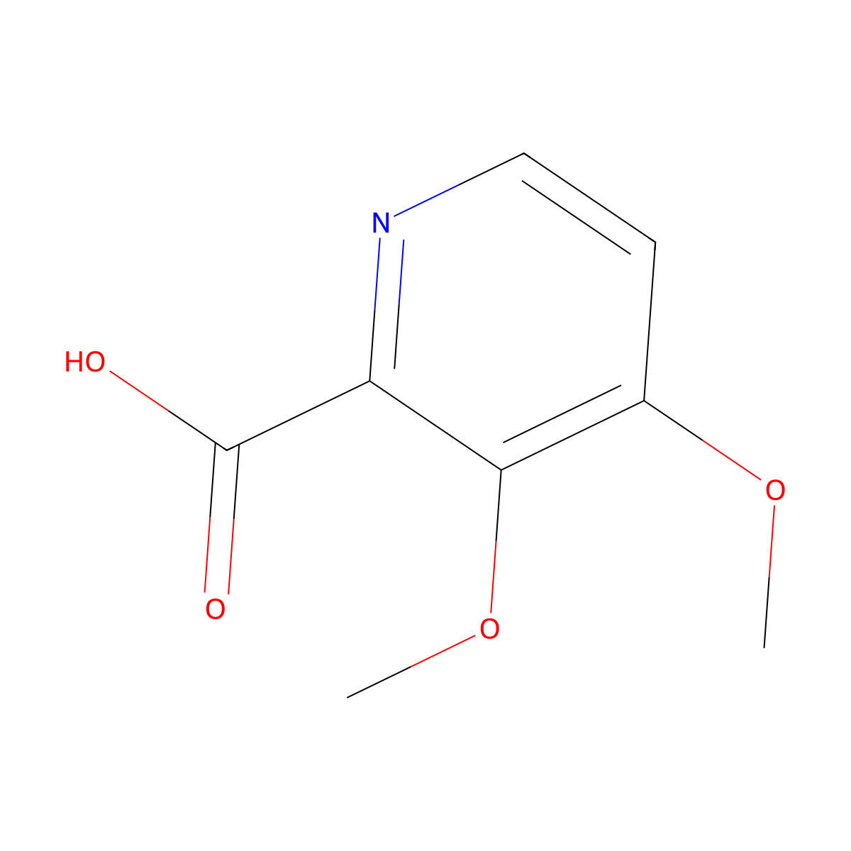 3,4-Dimethoxypicolinic acid molecular structure, CAS 220437-83-2