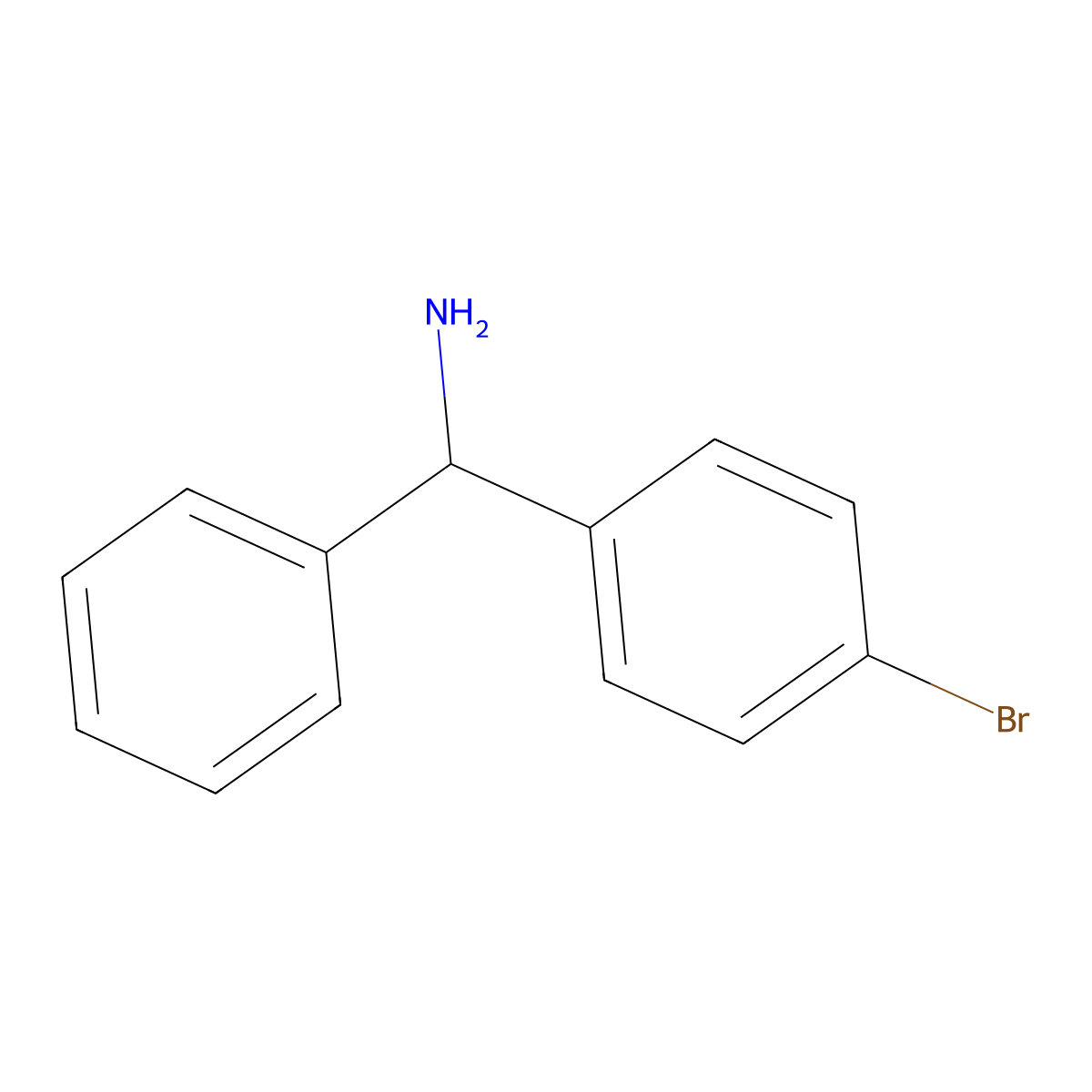 (S)-(4-Bromophenyl)(phenyl)methanamine molecular structure, CAS 220441-82-7