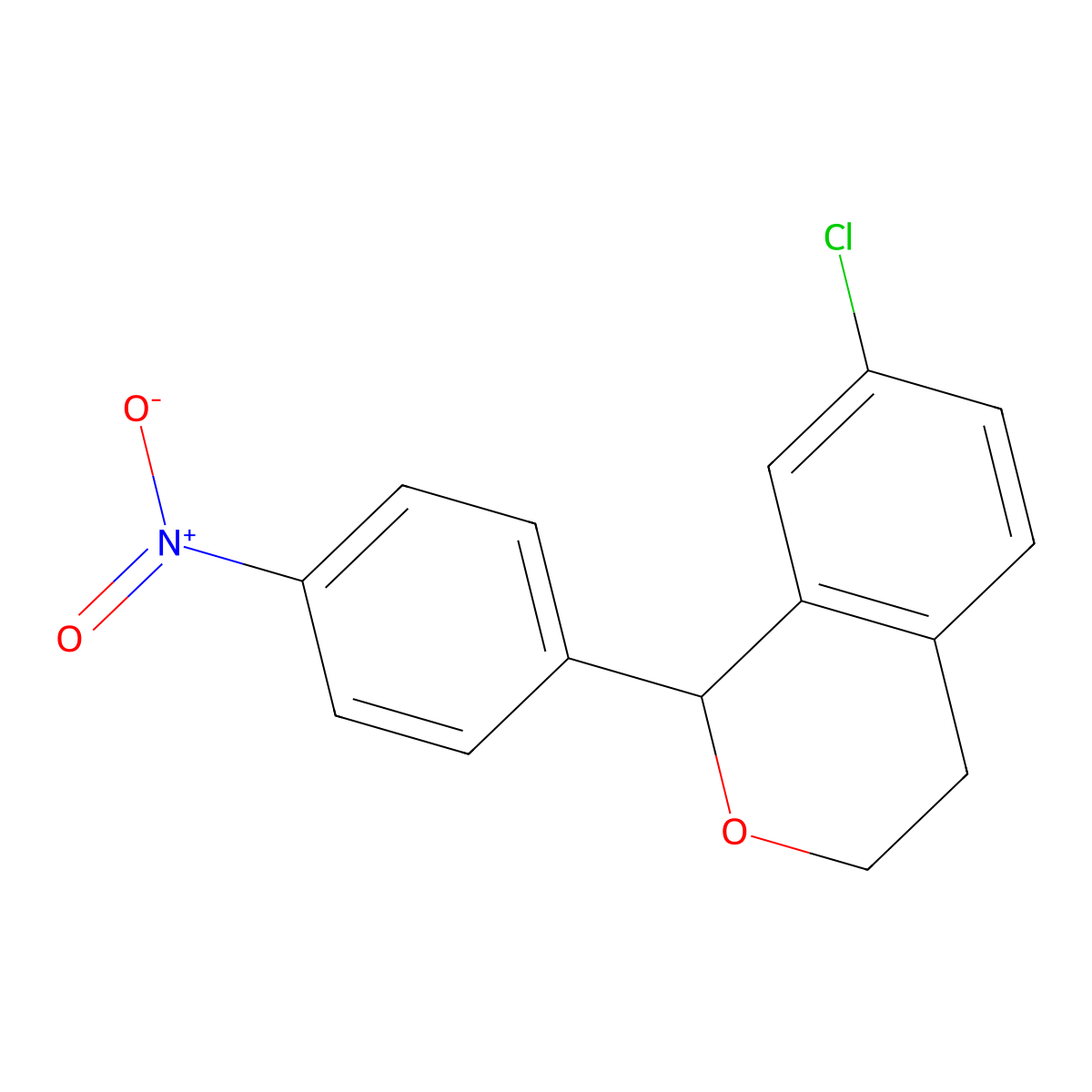 7-Chloro-1-(4-nitrophenyl)isochromane molecular structure, CAS 220444-99-5